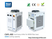 S&A laser chiller CWFL-800 for cooling 800W fiber laser cutting machin